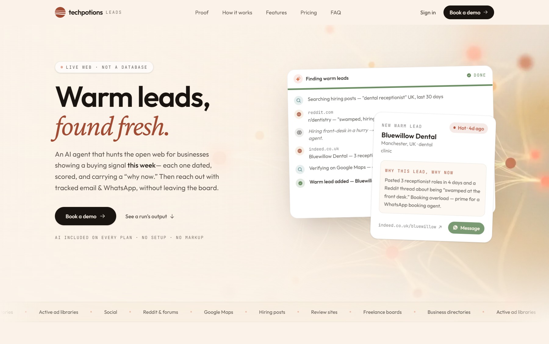 Leads — product screenshot